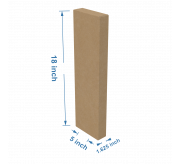 Full Over Flap Slotted Box - 5 x 1.5 x 18 inch