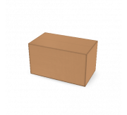 Regular Slotted Box  - 7 x 4 x 4 (standard, Kraft) - 5ply