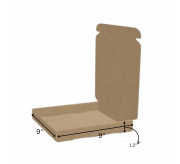 Folding Type Box  - 9 x 9 x 1.2 inch