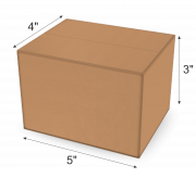 Regular Slotted Box  - 5" x 4" x 3"